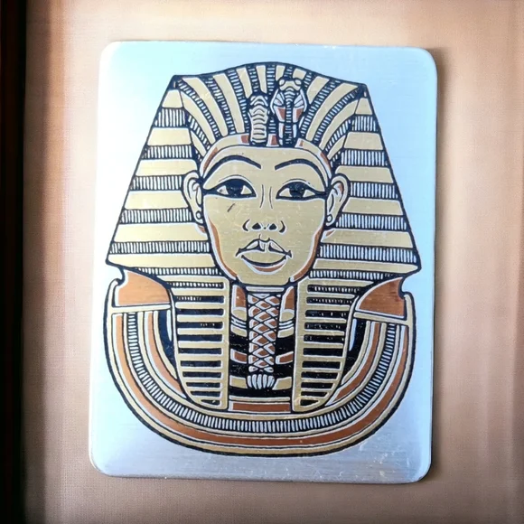 Vintage Reed & Barton Damascene Egyptian Pharoah pendant - Picture 4 of 9